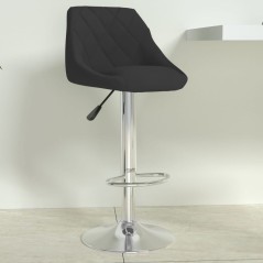 vidaXL Barhocker Schwarz Samt 