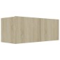 8-tlg. TV-Schrank-Set Sonoma-Eiche Holzwerkstoff 8-tlg. TV-Schrank-Set Sonoma-Eiche Holzwerkstoff
