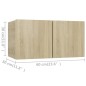 3-tlg. TV-Schrank-Set Sonoma-Eiche Holzwerkstoff 3-tlg. TV-Schrank-Set Sonoma-Eiche Holzwerkstoff