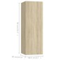 3-tlg. TV-Schrank-Set Sonoma-Eiche Holzwerkstoff 3-tlg. TV-Schrank-Set Sonoma-Eiche Holzwerkstoff