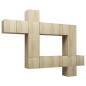 10-tlg. TV-Schrank-Set Sonoma-Eiche Holzwerkstoff 10-tlg. TV-Schrank-Set Sonoma-Eiche Holzwerkstoff