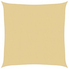 vidaXL Sonnensegel Sandfarbe 3x3 m 100% Polyester Oxford