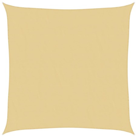 vidaXL Sonnensegel Sandfarbe 3x3 m 100% Polyester Oxford