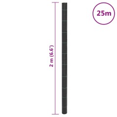 vidaXL Unkrautvlies Schwarz 2x25 m PP