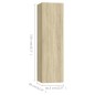 TV-Schränke 4 Stk. Sonoma-Eiche 30,5x30x110 cm Holzwerkstoff TV-Schränke 4 Stk. Sonoma-Eiche 30,5x30x110 cm Holzwerkstoff