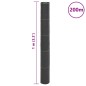 vidaXL Unkrautvlies Schwarz 1x200 m PP vidaXL Unkrautvlies Schwarz 1x200 m PP