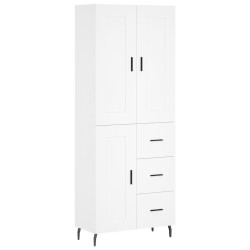 vidaXL Highboard Weiß 69,5x34x180 cm Holzwerkstoff