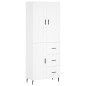 vidaXL Highboard Weiß 69,5x34x180 cm Holzwerkstoff vidaXL Highboard Weiß 69,5x34x180 cm Holzwerkstoff