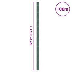 vidaXL Unkrautvlies Grün 4x100 m PP