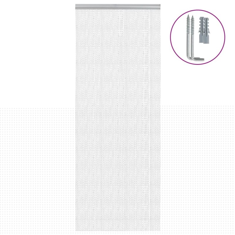 vidaXL Türvorhang aus Ketten 80x221 cm Aluminium vidaXL Türvorhang aus Ketten 80x221 cm Aluminium