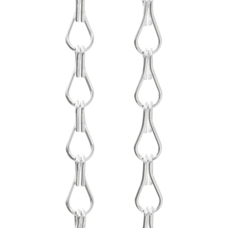 vidaXL Türvorhang aus Ketten 90x212 cm Aluminium
