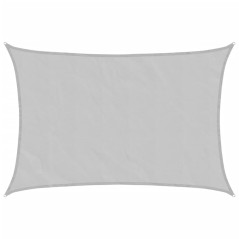 vidaXL Sonnensegel Hellgrau 7x6 m 100% Polyester Oxford