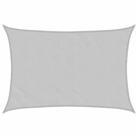 vidaXL Sonnensegel Hellgrau 7x6 m 100% Polyester Oxford