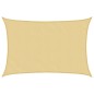 vidaXL Sonnensegel Sandfarbe 5x4 m 100% Polyester Oxford