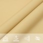 vidaXL Sonnensegel Sandfarbe 5x4 m 100% Polyester Oxford