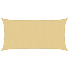 vidaXL Sonnensegel Sandfarbe 4x2 m 100% Polyester Oxford