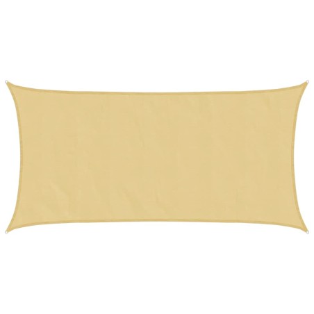 vidaXL Sonnensegel Sandfarbe 4x2 m 100% Polyester Oxford