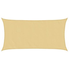 vidaXL Sonnensegel Sandfarbe 5x2,5 m 100% Polyester Oxford