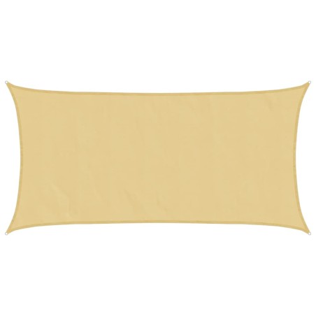vidaXL Sonnensegel Sandfarbe 5x2,5 m 100% Polyester Oxford
