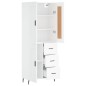 vidaXL Highboard Weiß 69,5x34x180 cm Holzwerkstoff vidaXL Highboard Weiß 69,5x34x180 cm Holzwerkstoff