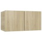 10-tlg. TV-Schrank-Set Sonoma-Eiche Holzwerkstoff 10-tlg. TV-Schrank-Set Sonoma-Eiche Holzwerkstoff