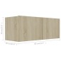 vidaXL 2-tlg. TV-Schrank-Set Sonoma-Eiche Holzwerkstoff vidaXL 2-tlg. TV-Schrank-Set Sonoma-Eiche Holzwerkstoff