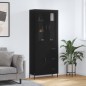 vidaXL Highboard Schwarz 69,5x34x180 cm Holzwerkstoff vidaXL Highboard Schwarz 69,5x34x180 cm Holzwerkstoff