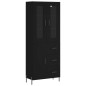 vidaXL Highboard Schwarz 69,5x34x180 cm Holzwerkstoff vidaXL Highboard Schwarz 69,5x34x180 cm Holzwerkstoff