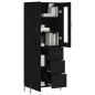 vidaXL Highboard Schwarz 69,5x34x180 cm Holzwerkstoff vidaXL Highboard Schwarz 69,5x34x180 cm Holzwerkstoff