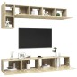 5-tlg. TV-Schrank-Set Sonoma-Eiche Holzwerkstoff 5-tlg. TV-Schrank-Set Sonoma-Eiche Holzwerkstoff