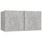 5-tlg. TV-Schrank-Set Betongrau Holzwerkstoff 5-tlg. TV-Schrank-Set Betongrau Holzwerkstoff