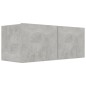4-tlg. TV-Schrank-Set Betongrau Holzwerkstoff 4-tlg. TV-Schrank-Set Betongrau Holzwerkstoff