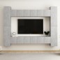 vidaXL 10-tlg. TV-Schrank-Set Betongrau Holzwerkstoff vidaXL 10-tlg. TV-Schrank-Set Betongrau Holzwerkstoff