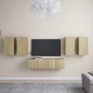 vidaXL 6-tlg. TV-Schrank-Set Sonoma-Eiche Holzwerkstoff vidaXL 6-tlg. TV-Schrank-Set Sonoma-Eiche Holzwerkstoff