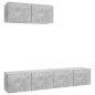 vidaXL TV-Schränke 3 Stk. Betongrau Holzwerkstoff vidaXL TV-Schränke 3 Stk. Betongrau Holzwerkstoff