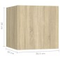 vidaXL 8-tlg. TV-Schrank-Set Sonoma-Eiche Holzwerkstoff vidaXL 8-tlg. TV-Schrank-Set Sonoma-Eiche Holzwerkstoff