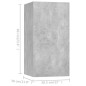 vidaXL 7-tlg. TV-Schrank-Set Betongrau Holzwerkstoff vidaXL 7-tlg. TV-Schrank-Set Betongrau Holzwerkstoff