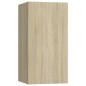 4-tlg. TV-Schrank-Set Sonoma-Eiche Holzwerkstoff 4-tlg. TV-Schrank-Set Sonoma-Eiche Holzwerkstoff
