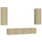 vidaXL 4-tlg. TV-Schrank-Set Sonoma-Eiche Holzwerkstoff vidaXL 4-tlg. TV-Schrank-Set Sonoma-Eiche Holzwerkstoff