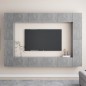 8-tlg. TV-Schrank-Set Betongrau Holzwerkstoff 8-tlg. TV-Schrank-Set Betongrau Holzwerkstoff