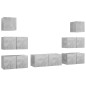 7-tlg. TV-Schrank-Set Betongrau Holzwerkstoff 7-tlg. TV-Schrank-Set Betongrau Holzwerkstoff