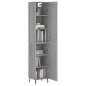 Highboard Grau Sonoma 34,5x34x180 cm Holzwerkstoff Highboard Grau Sonoma 34,5x34x180 cm Holzwerkstoff