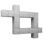 10-tlg. TV-Schrank-Set Betongrau Holzwerkstoff 10-tlg. TV-Schrank-Set Betongrau Holzwerkstoff