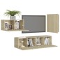 vidaXL 4-tlg. TV-Schrank-Set Sonoma-Eiche Holzwerkstoff vidaXL 4-tlg. TV-Schrank-Set Sonoma-Eiche Holzwerkstoff