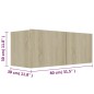 vidaXL 3-tlg. TV-Schrank-Set Sonoma-Eiche Holzwerkstoff vidaXL 3-tlg. TV-Schrank-Set Sonoma-Eiche Holzwerkstoff