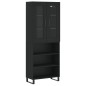 Highboard Schwarz 69,5x34x180 cm Holzwerkstoff Highboard Schwarz 69,5x34x180 cm Holzwerkstoff
