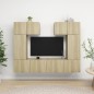 vidaXL 6-tlg. TV-Schrank-Set Sonoma-Eiche Holzwerkstoff vidaXL 6-tlg. TV-Schrank-Set Sonoma-Eiche Holzwerkstoff