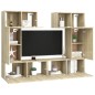 vidaXL 6-tlg. TV-Schrank-Set Sonoma-Eiche Holzwerkstoff vidaXL 6-tlg. TV-Schrank-Set Sonoma-Eiche Holzwerkstoff