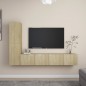 4-tlg. TV-Schrank-Set Sonoma-Eiche Holzwerkstoff 4-tlg. TV-Schrank-Set Sonoma-Eiche Holzwerkstoff