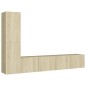 4-tlg. TV-Schrank-Set Sonoma-Eiche Holzwerkstoff 4-tlg. TV-Schrank-Set Sonoma-Eiche Holzwerkstoff